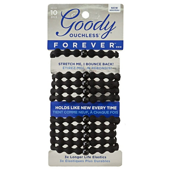 Goody Ouchless Hair Forever Women's Braided Elastics 3 Pack