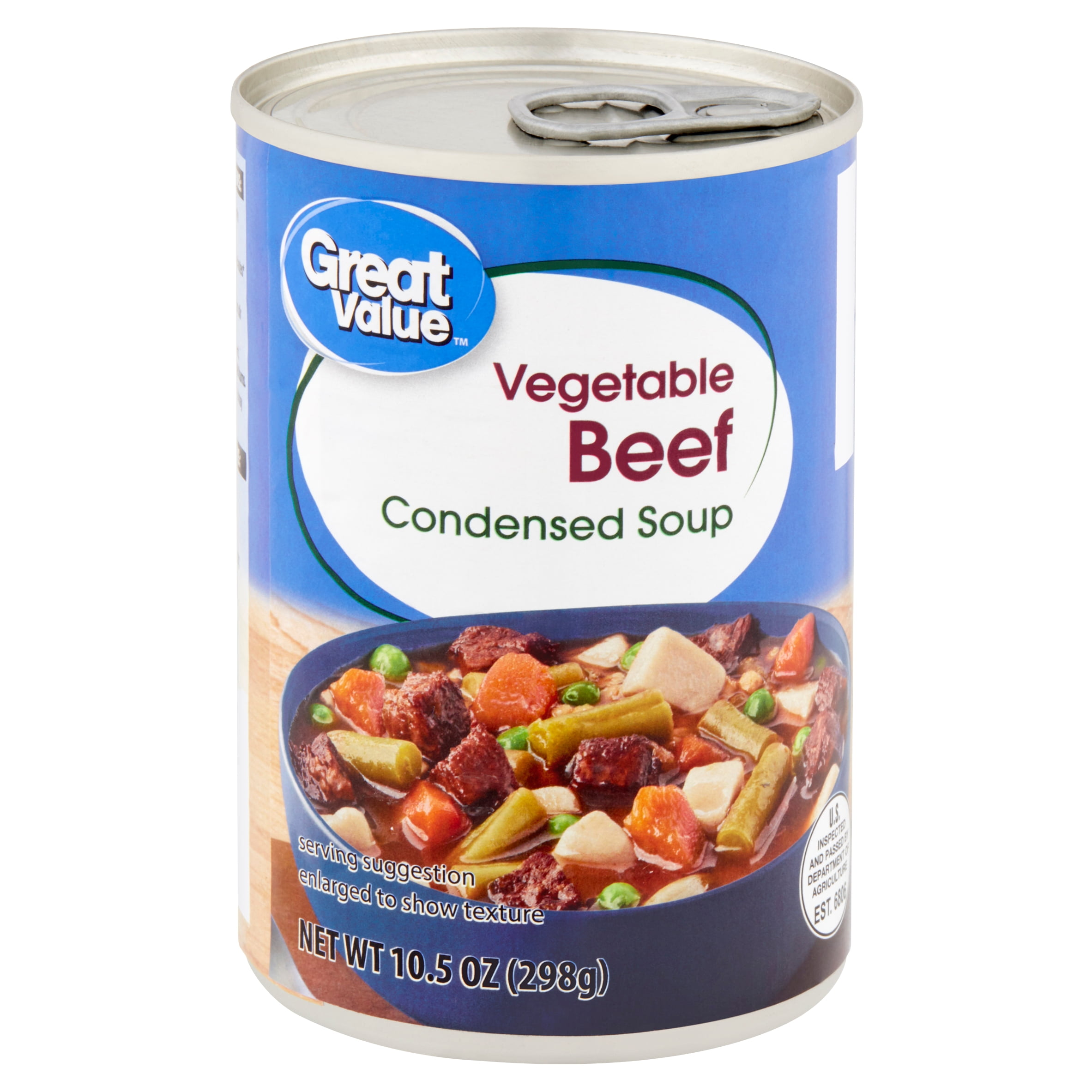 Great Value Vegetable Beef Condensed Soup, 10.5 oz