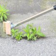 thumbnail image 2 of Eqslft Manual Crevice Weeding Tool, Crack Weeder with Weed Brush Heads, Crevice Weeding Hook with Adjustable Steel Handle for Patios, Decks & Garden Paths, 2 of 3
