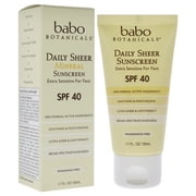 بابو بوتانيكالز واقي الشمس الشفاف اليومي SPF 40، 1.7 Fl Oz