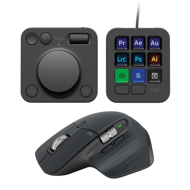 Mouse inalámbrico Logitech MX Master 3S con MX Creative Console