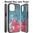 thumbnail image 3 of For Apple iPhone 13 Pro (6.1") Graphic Design Pattern Hard PC Soft TPU Protection Hybrid Shockproof Armor Rugged Bumper Cover ,Xpm Phone Case [Butterfly Bliss], 3 of 6
