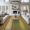 thumbnail image 4 of Area Rug for Living Room, Sage Green Brown Non-Slip Indoor Large Carpet for Bedroom/Dining Room, Country Vintage Ombre Wooden Grain Washable Low-Profile Rectangle Floor Runner Rugs - 5 x 8 Ft, 4 of 7