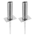 thumbnail image 1 of Shisuyan Iron Flagpole Silver For Soccer Training Coaches 2Pcs 10.0X2.7X1.6In, 1 of 8