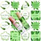 thumbnail image 5 of Etiquetas para bálsamo labial, 80 unidades, etiquetas caseras de 5 cm, transparentes, para tubos, pegatinas imprimibles impermeables para crema de manos, contenedor de velas (hojas blancas y verdes), 5 of 9
