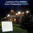 thumbnail image 3 of OUSIDE LED Outdoor Spotlight 200 W, 20000 LM Super Bright LED Floodlight without Plug, 6500 K Cool White LED Floodlight IP66 Waterproof Outdoor Spotlight for Backyard, Garden, Garage, Hallway, 3 of 7