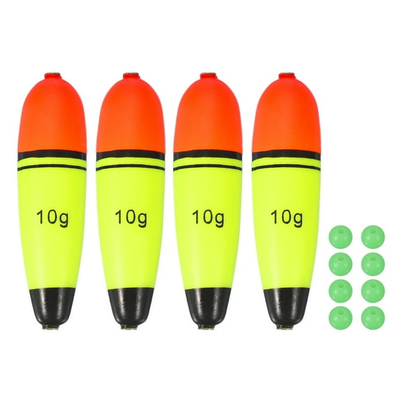 Uxcell Fishing Slip Bobbers, EVA Foam Bobbers Slip Floats with Fish Beads 0.4 oz