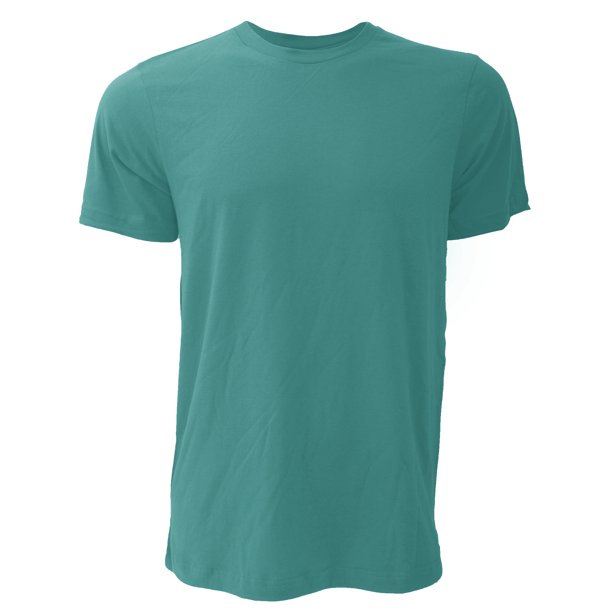 Canvas - Camiseta Básica de manga corta Unisex - Casual o Deporte/Gym Hombre/Mujer (Azul Cerceta)