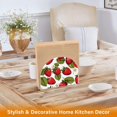 thumbnail image 5 of Strawberry with Leaves Acrylic Napkin Holder Clear Paper Tissue Dispenser Kitchen Dining Room Bathroom Party Hotel, 5 of 8