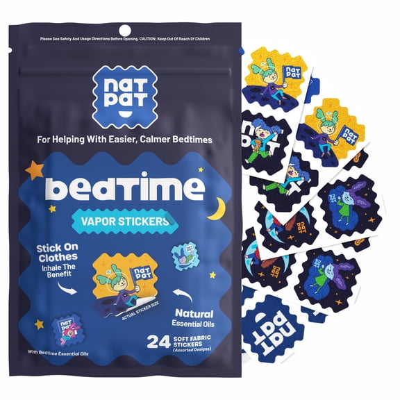 NATPAT SleepyPatch Sleep Support Stickers for Kids, 24 Count