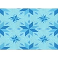 thumbnail image 1 of Ahgly Company Machine Washable Indoor Rectangle Transitional Deep Sky Blue Area Rugs, 7' x 9', 1 of 7