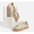 thumbnail image 6 of LUCKY STEP Womens Classic Retro Sneakers Non Slip Fashion Casual Shoes,Gold, 6 of 11