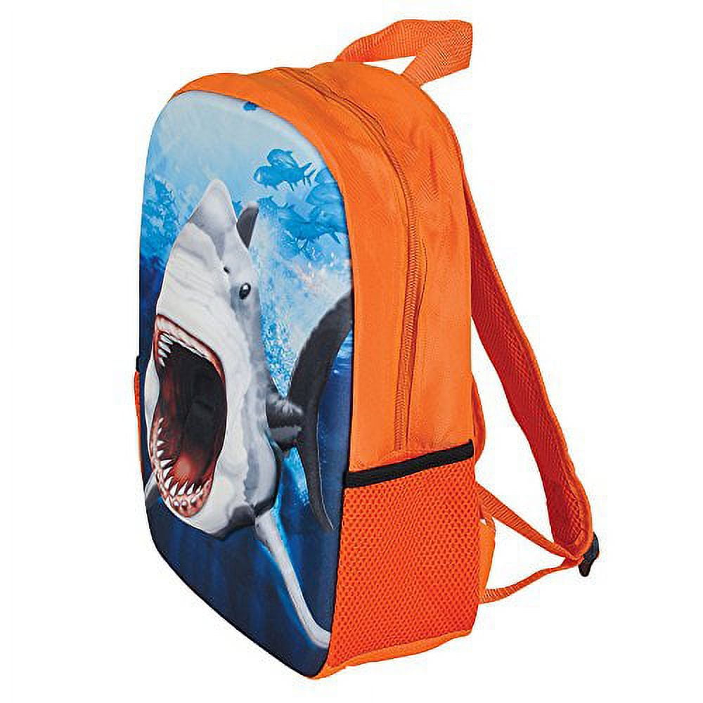 Kidaroo Blue Great White Shark Bite Backpack