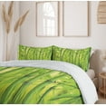 thumbnail image 6 of Ambesonne Green Duvet Cover Sets, Nature Scenery Close up Scene, 2-King, Apple Green, 6 of 7