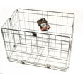 thumbnail image 2 of AVENIR Folding Rear Basket Bike Silver Steel Collapsible Rack Mount Bicycle NEW, 2 of 4