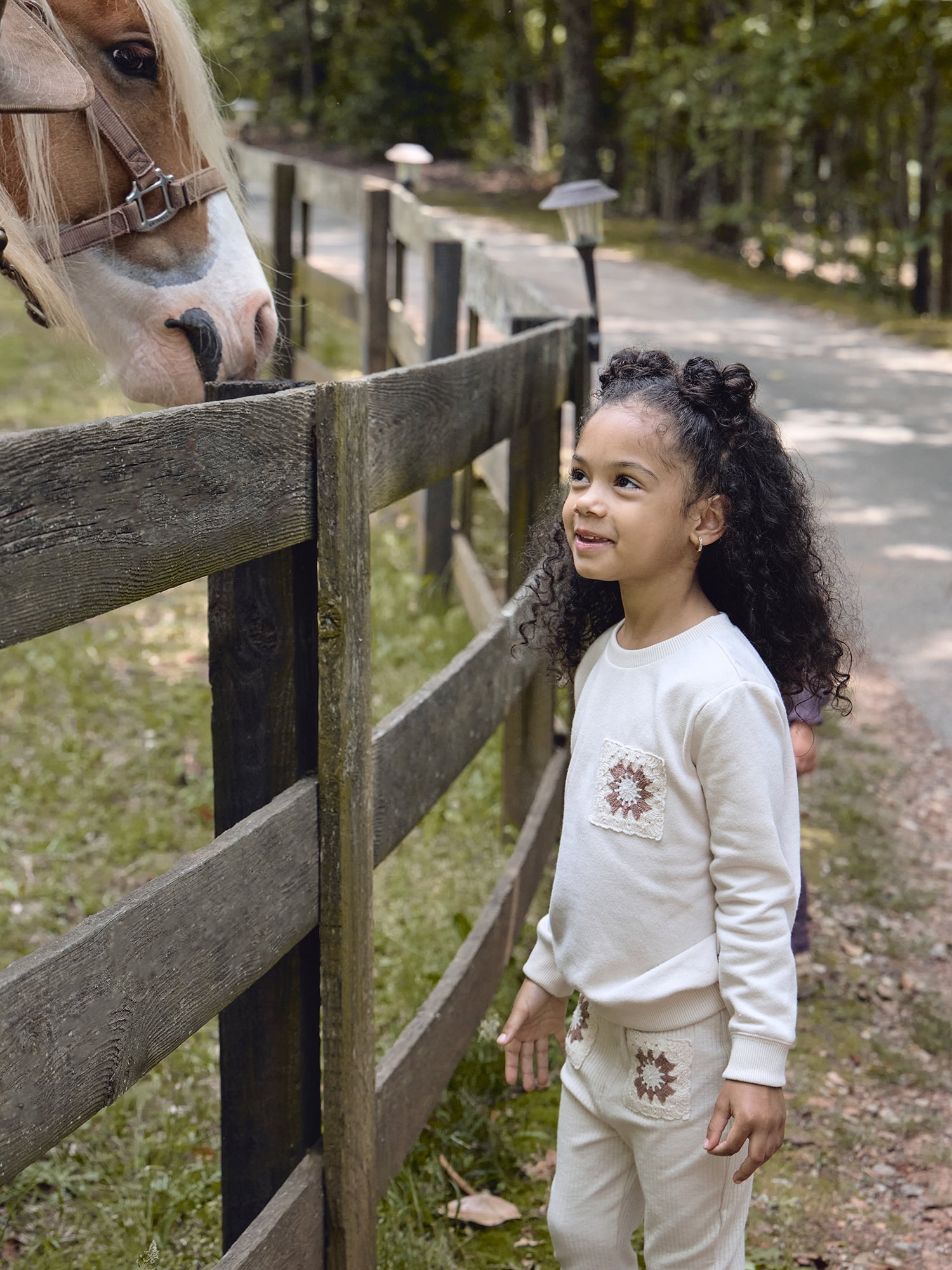 Modern Moments by Gerber Toddler Girl Sweatshirt with Flare Leg Pan Outfit Set, Sizes 12M-5T