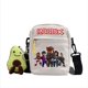 thumbnail image 4 of bolso de hombro periférico de Anime de dibujos animados, bolso de lona oblicuo lindo, bolso cuadrado pequeño para estudiantes, regalos de Navidad y cumpleaños, 4 of 5