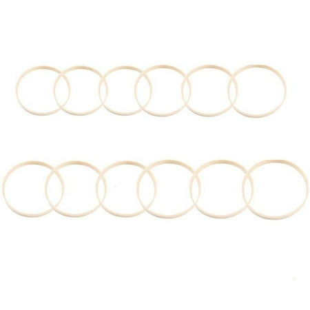 

12PCS Bamboo Dreamcatcher Rings Hoops Round for Dream Catcher Home