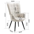 thumbnail image 3 of Silla Sillón Sofá individual Moderno Cómodo, Beige FurnitureR Moderno, 3 of 6