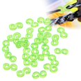 thumbnail image 2 of Set For Making Unique Items 500 Pieces/set Rainbow S Shaped Rubber Band DIY Jewelry Accessories With Elastic Buckle To Secure Jewelry, Green, 2 of 8