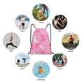 thumbnail image 6 of Balery Breast Cancer Awareness (3) Pattern Drawstring Backpack Bag Sport Gym Sackpack Cinch Bags Pattern Drawstring Backpack Bag Sport Gym Sackpack Cinch Bags -Small, 6 of 6