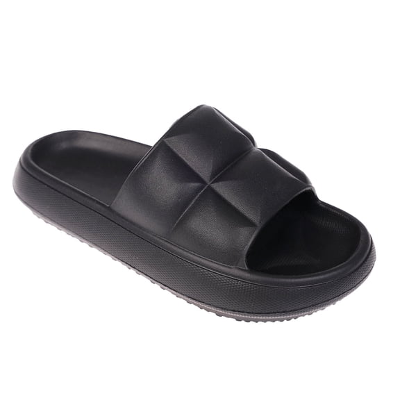 FOAMWALK Girl's EVA Slides - Buckle Clogs Kids Cloud Slides - Slip On Sandals for Girls