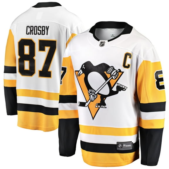 Men's Fanatics Sidney Crosby White Pittsburgh Penguins Breakaway Jersey
