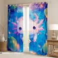 thumbnail image 2 of Castle Fairy Cartoon Salamander Black Out Curtains,Axolotl Curtains Pack of 2 (42x63 Each), 2 of 6