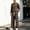 Coffee, variant on Men's Vintage Black White Plaid Wide Leg Pants, Elastic Drawstring Waist Loose Fall Winter Street Casual Trousers Coffee XL