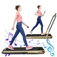 thumbnail image 1 of Gymax 2.25HP Under Desk Electric Pad Treadmill Running Machine w/ APP Golden, 1 of 10