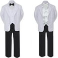 thumbnail image 2 of 6pc Color Bow Tie + New Baby Toddler Boy Black Wedding Suit Tuxedo S-20 New Teen, 2 of 3