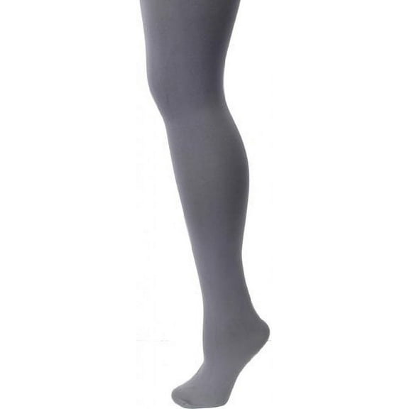 MeMoi Completely Opaque Control Top Tights - Womens - Female, Q1/Q2, Gray