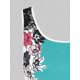 thumbnail image 4 of Camiseta de tirantes floral con panel de encaje de talla grande Rosegal  Bikinis, 4 of 5