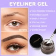 thumbnail image 3 of Set de delineador de ojos LAVONE Waterproof con lápiz líquido y gel negro, 3 of 8
