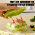 thumbnail image 6 of LEFXSMR Ice Cube Tray with Lid, Easy Release Round Ice Trays for Freezer, Reusable Ice Molds for Ice Maker, Green, 6 of 7