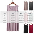 thumbnail image 4 of Asxite Plus Size Womens Pajamas Loose Breathable Sleeveless Crew Neck Soft Knit Solid Sleep Dress, 4 of 7