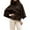 A-Coffee, variant on mgoYE Women's Batwing Sleeve Poncho Coat Oversized Winter Pea Coat Stand Collar Cropped Cape Jacket with Belt(Coffee,2XL)