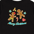 thumbnail image 4 of Inktastic Merry Christmas with gingerbread cookies Boys or Girls Long Sleeve Toddler T-Shirt, 4 of 5