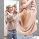 thumbnail image 4 of Mirror Sticker, Silver 30 x 30 cm, 4 pieces, Door mirror, Stick-on mirrors, Wall mirror, Impact-resistant acrylic mirror sheet, Stick-on mirror, Wall, 4 of 5