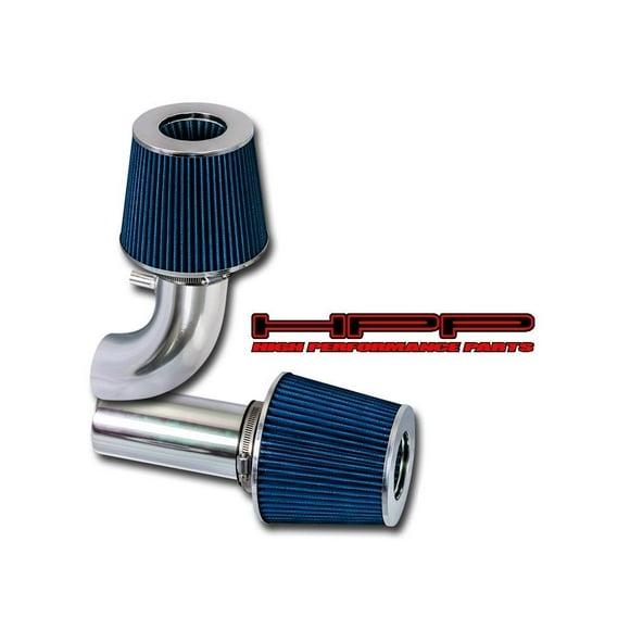 High Performance Parts Short Ram Air Intake Kit with Blue Filter - Compatible for 88-95 Ford F-150/Bronco 5.0 5.8L V8 Engine (without MAF Sensor)