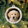 thumbnail image 5 of geerera 2D Acrylic Puppy Ornament, Tree Hole Animals Christmas Decor, Hanging Holiday Pendant, for Christmas Tree Holiday Party Gifts Decoration, 5 of 9