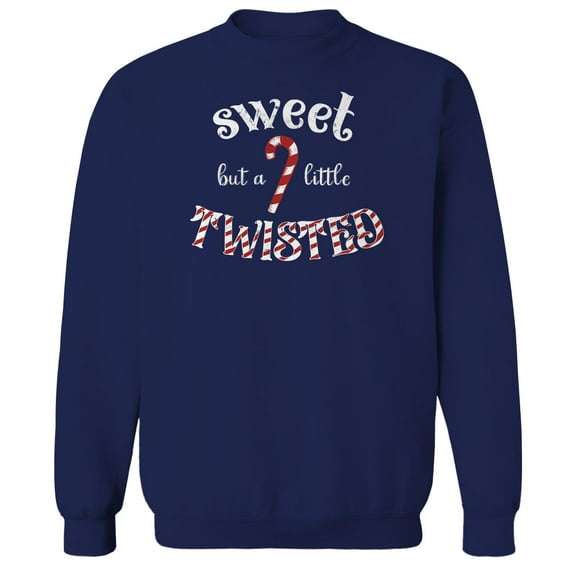Haywood & Main Sweet But Graphic Navy Men's Cotton Pullover Sweatshirt
