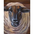 thumbnail image 2 of Wilson, Kelsey 15x18 Black Ornate Wood Framed with Double Matting Museum Art Print Titled - Barn Sheep, 2 of 4
