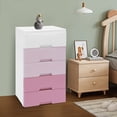 thumbnail image 2 of 5-Drawer Storage Cabinet, Modern Gradient Pink Design, Sturdy PP Material, Space-Saving, Ideal for Clothes, Towels, and Toys, 2 of 8