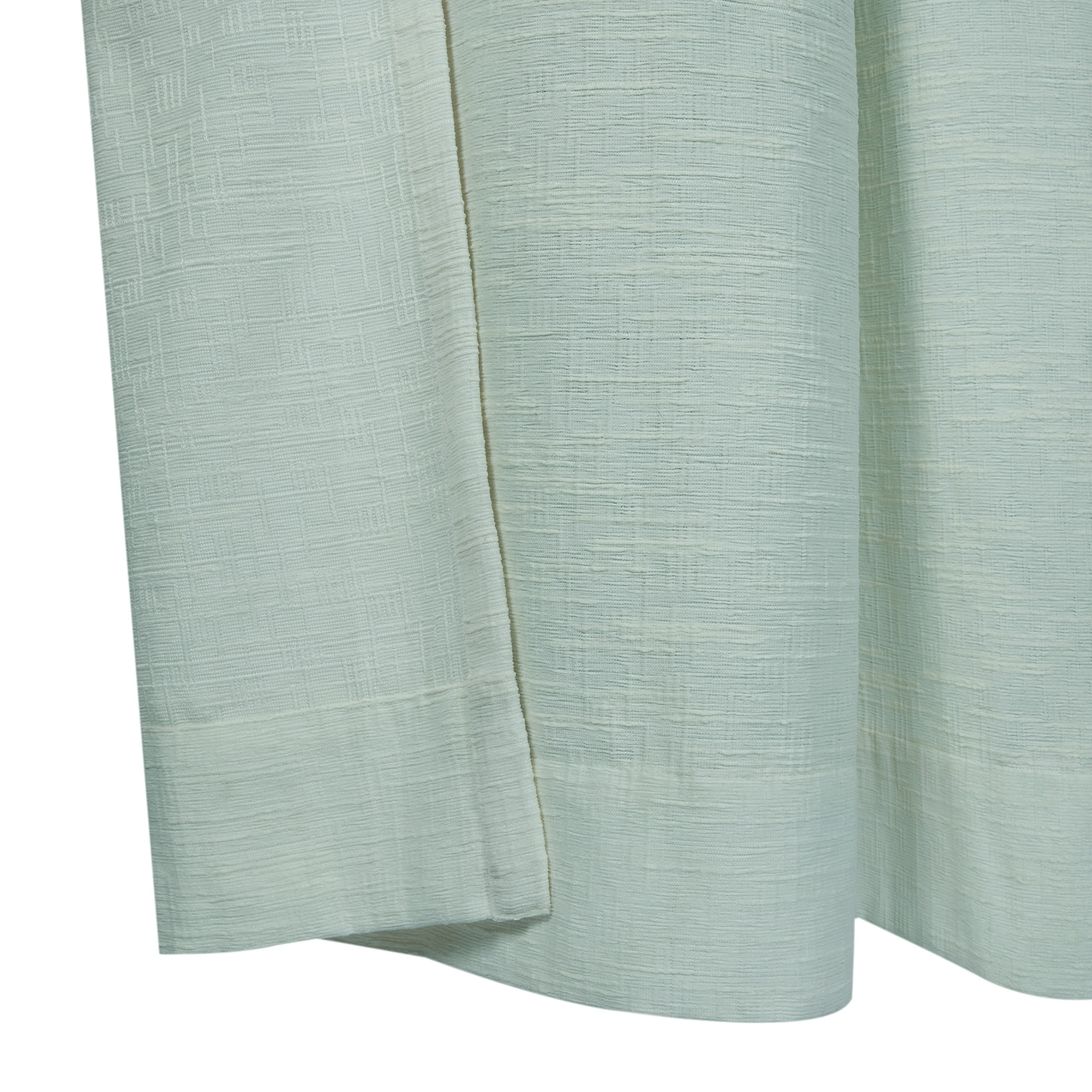 Better Homes & Gardens Textured Solid Chenille Light Filtering Single Curtain Panel, Green River, 50"W x 84"L