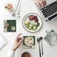 thumbnail image 1 of FMSHPON Merry Christmas Set of 8 Coaster for Drinks, Absorbent Ceramic Stone Coasters Cup Mat with Cork Base for Home Kitchen Room Coffee Table Bar Decor, 1 of 4