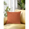 thumbnail image 2 of Outdoor Pillows Waterproof, Burnt Orange Bedding Throw Pillows with Insert for Couch Sofa Bed, Rustic Farmhouse Solid Color Fall 16x16 Inch Pillowcases Decorative Camping Patio Pillow Set of 1, 2 of 8