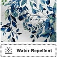 thumbnail image 3 of Small Stall Shower Curtain, Blue Eucalyptus Shower Curtain for Bathroom Waterproof Fabric Spring RV Shower Curtain Set with Hooks, 36x72 Inch, 3 of 6