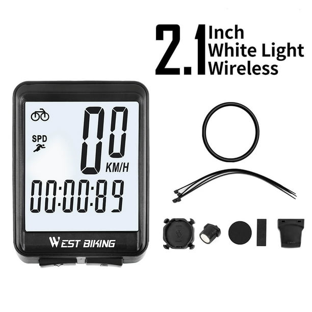 Bike Cycling Odometer Stopwatch Bicycle LED Measurable Speedometer
