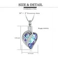 thumbnail image 6 of Heart Urn Necklace for Ashes Crystal Heart Urn Locket Pendant Material Ashes Keepsake Holder Urn Jewelry, 6 of 7
